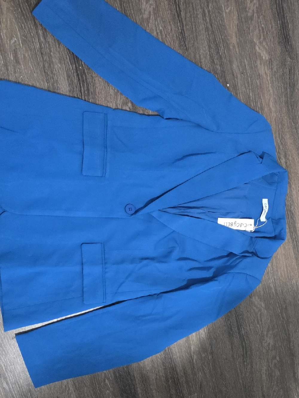 Women's Royal Blue Single-Button Blazer